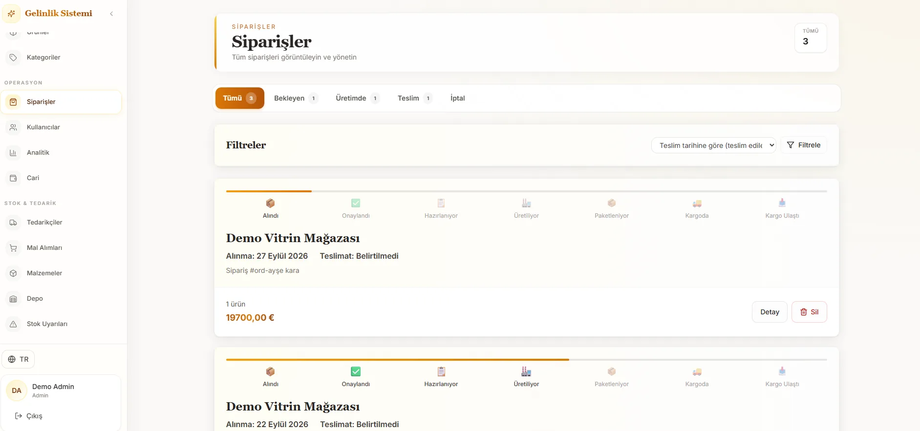 Merkez admin: tüm siparişler